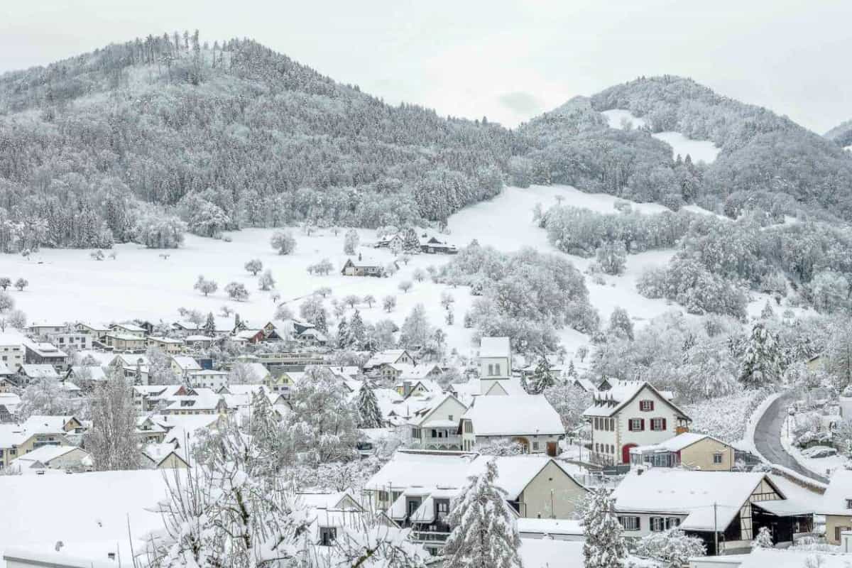 Projekt VISTARA Sugenreben 22 + 24 - Bild Erlinsbach Schneelandschaft